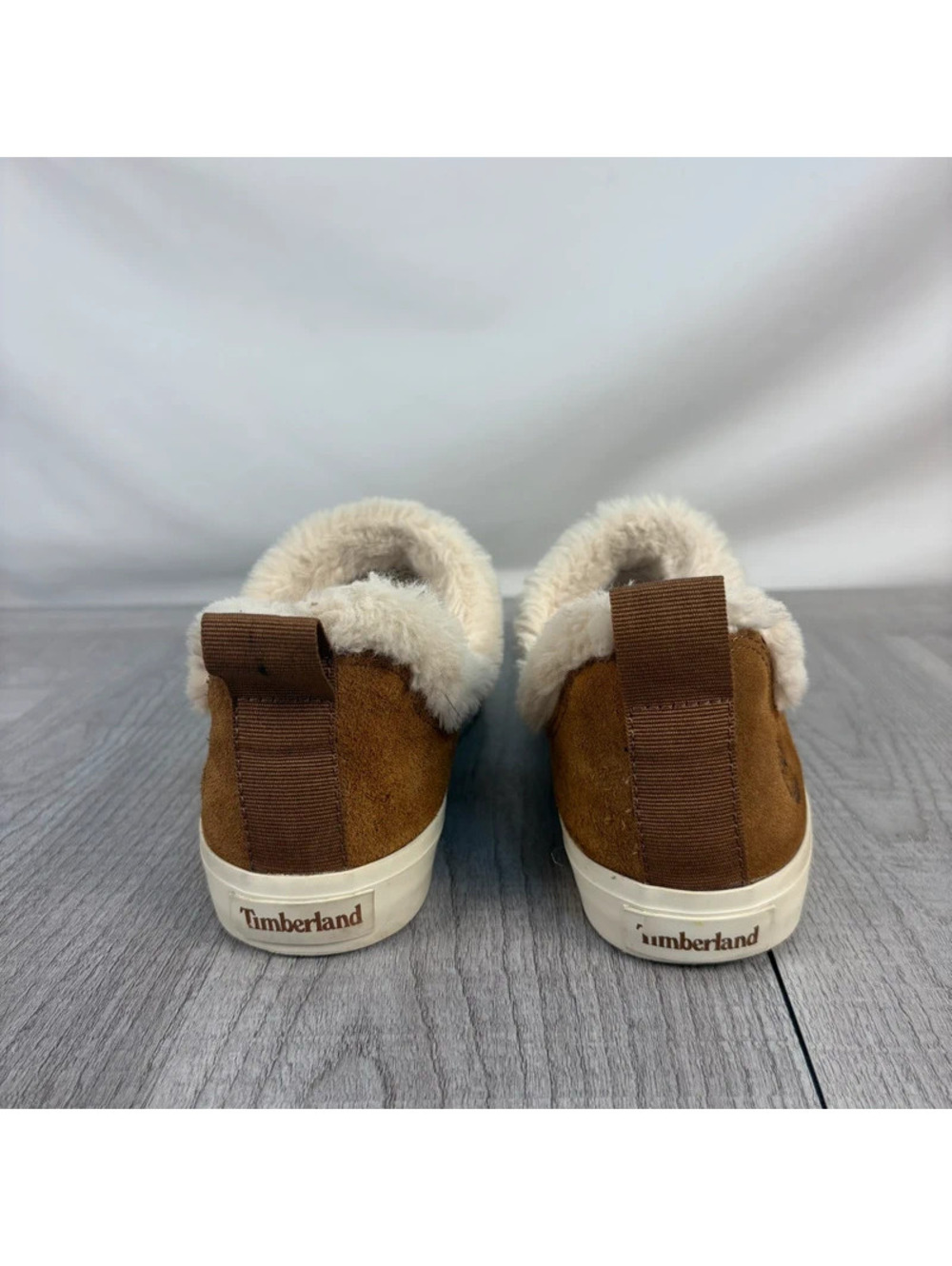 Vintage Timberland Mukluks Size 7.5 Suede Shearling Slip-On Shoes - Picture 4 of 13